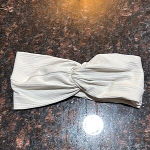 Lululemon Cream Knotted Headband